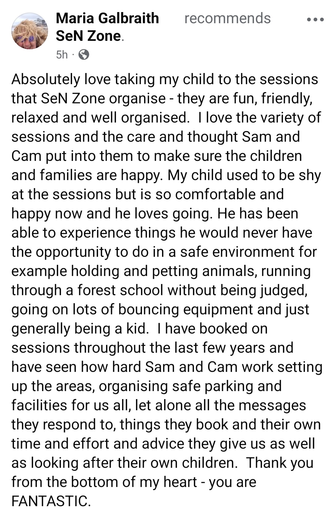 A parent review
