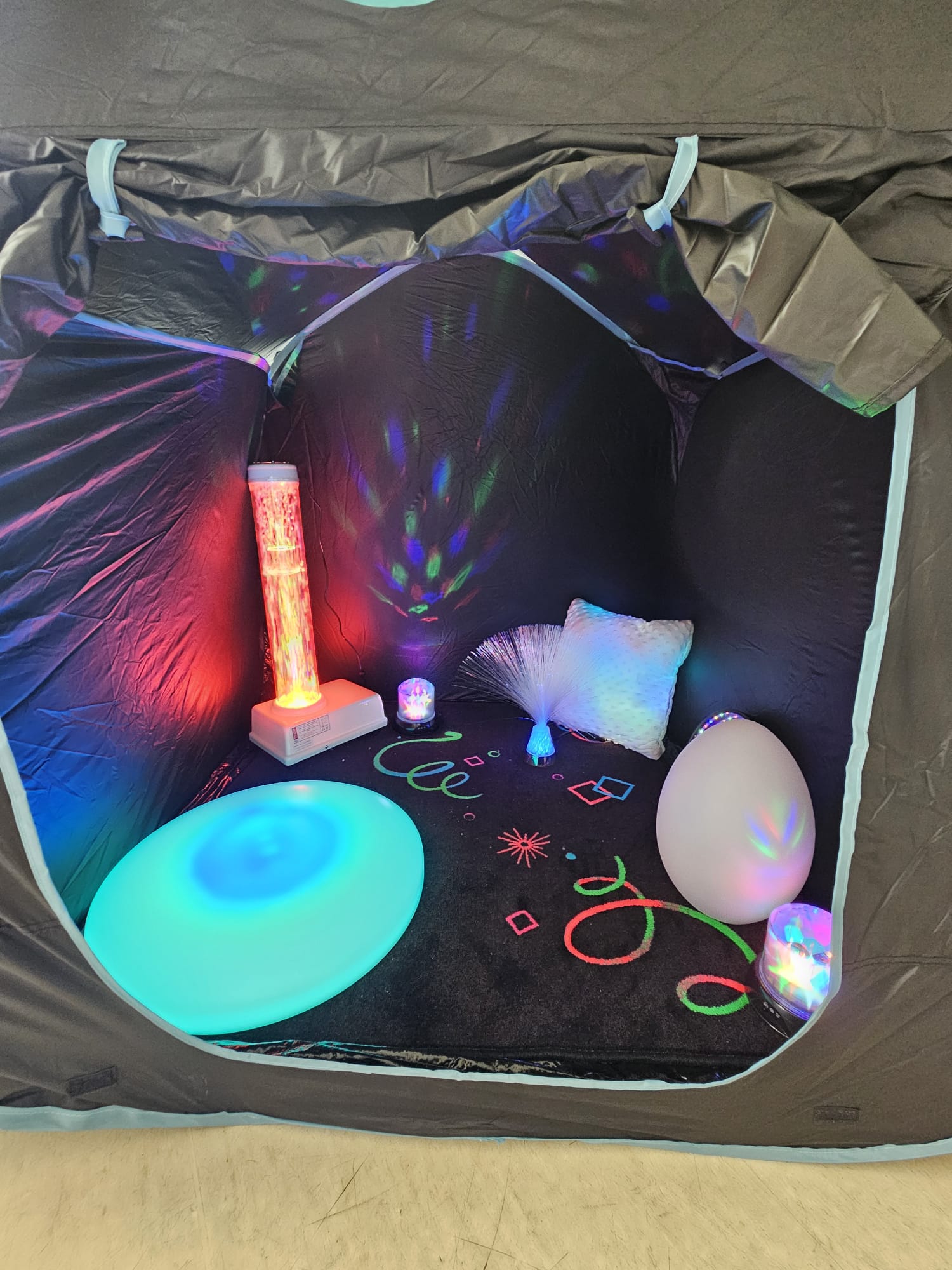 Our sensory tent and toys